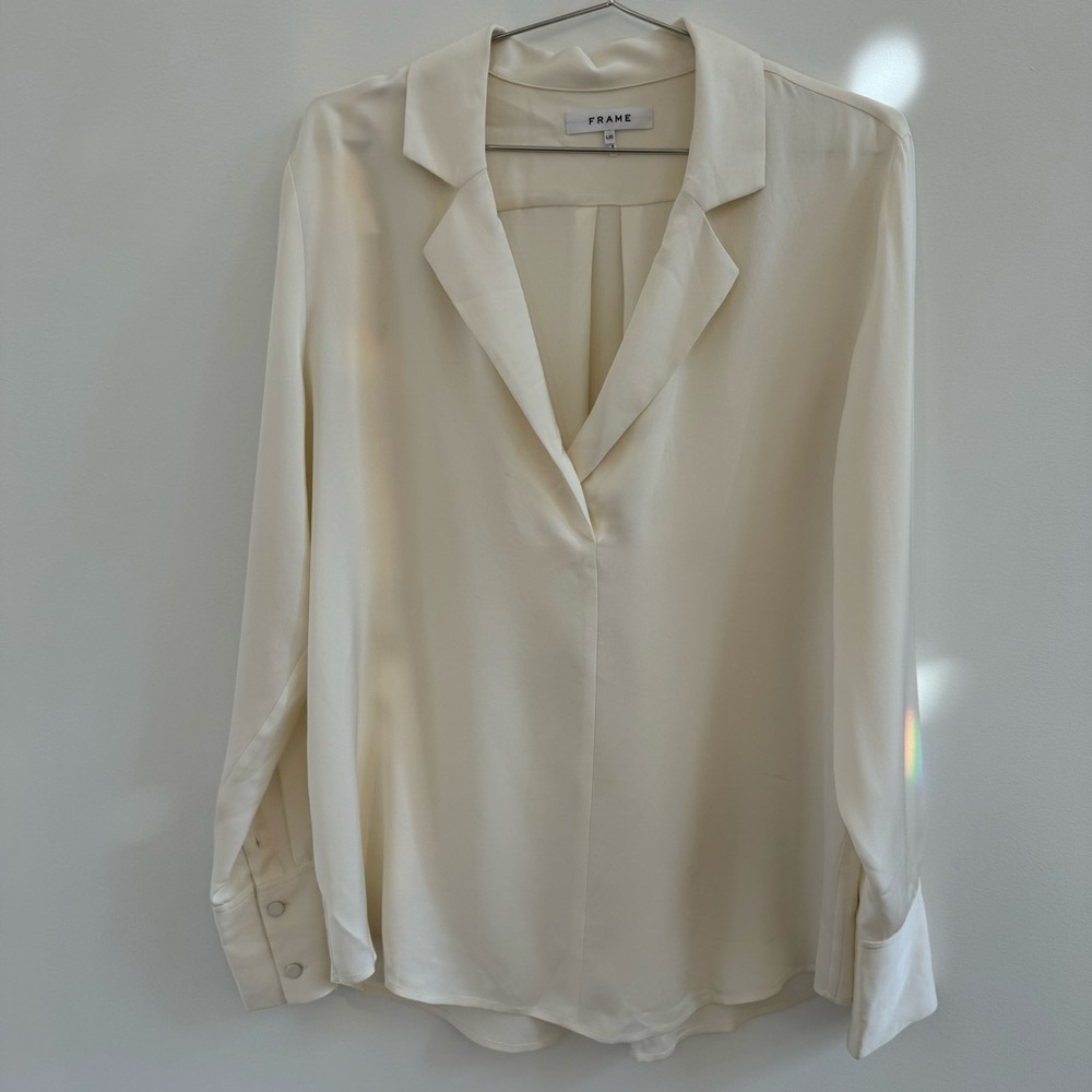 Frame Denim Cream Blouse